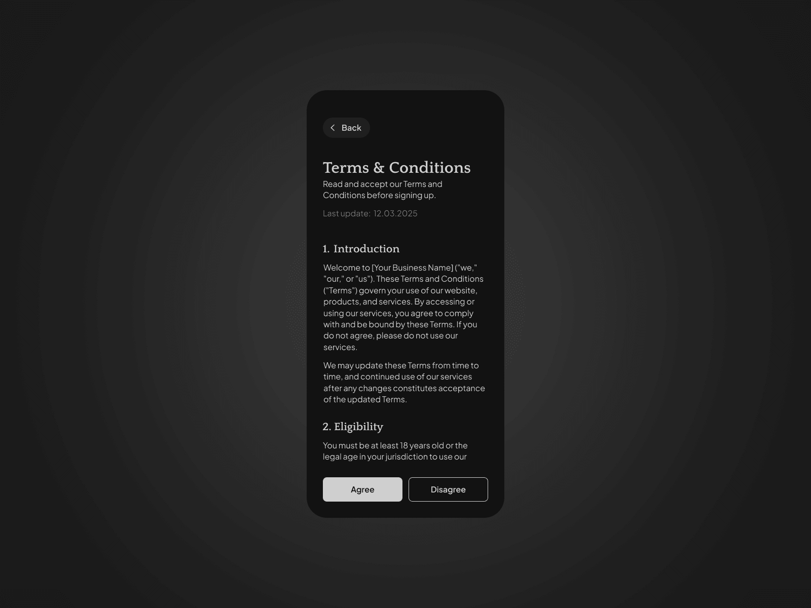 Daily UI Challenge #44
